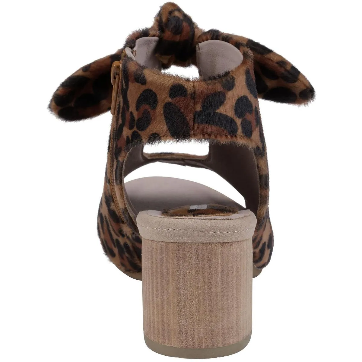 Kimora Womens Animal Print Synthetic Block Heels