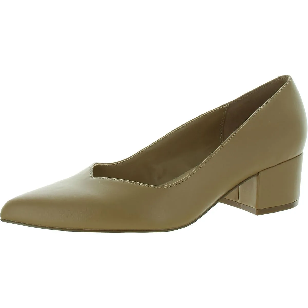 Labore 2 Womens Faux Leather Pointed Toe Pumps
