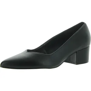 Labore 2 Womens Faux Leather Pointed Toe Pumps