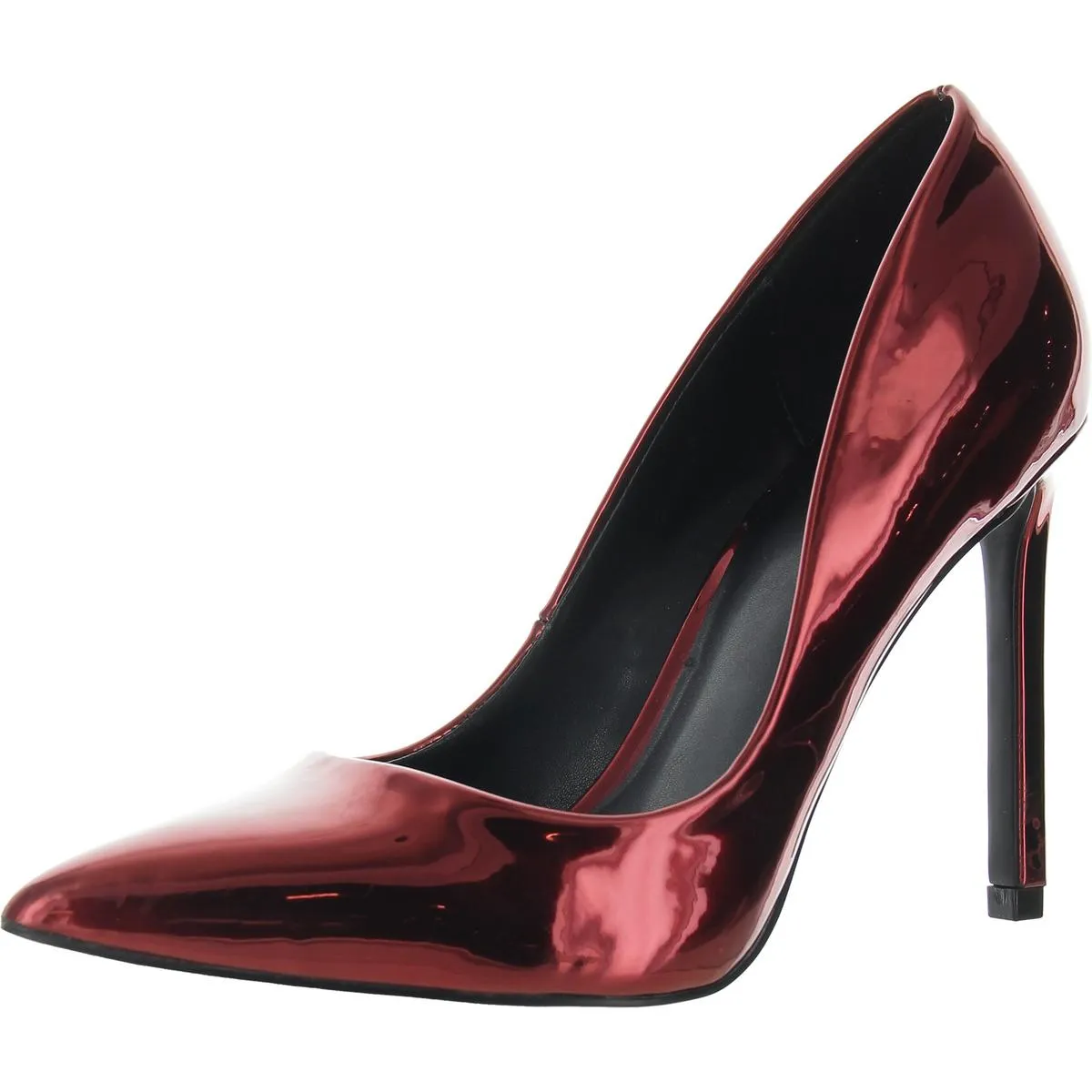 Lala Womens Leather Pointed Toe Pumps