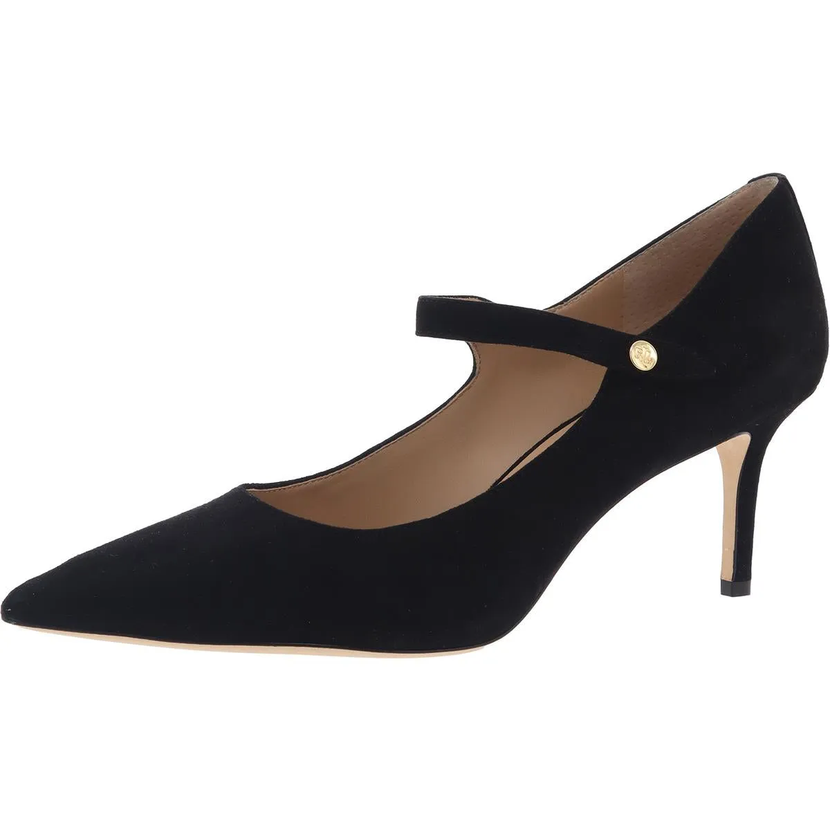 Lanette Womens Block Heel Man Made Mary Jane Heels