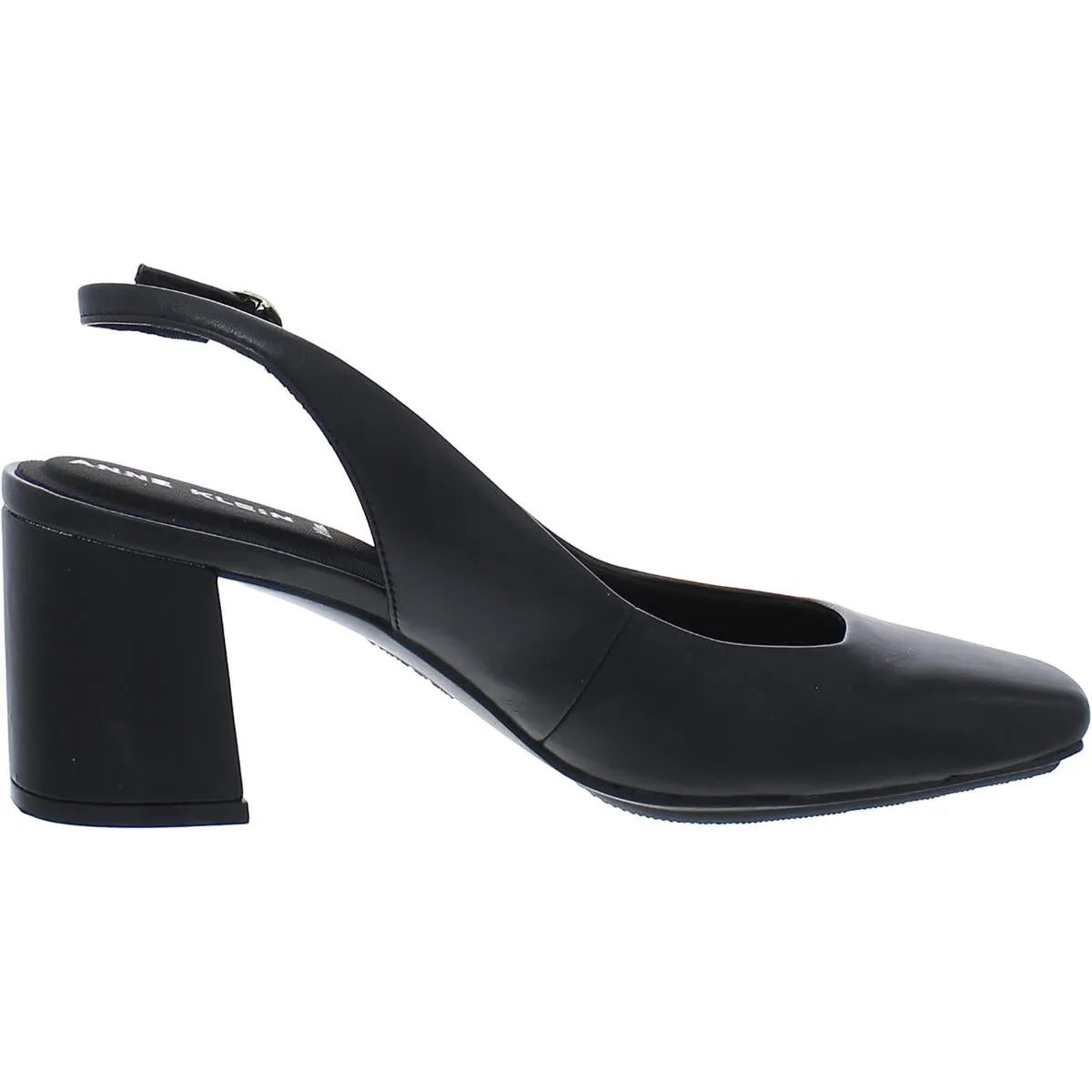 Laney Womens Faux Leather Slip On Slingback Heels