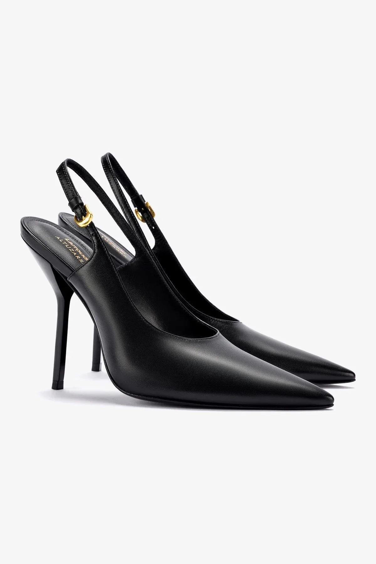 Larroud x Altuzarra Pump In Black Leather