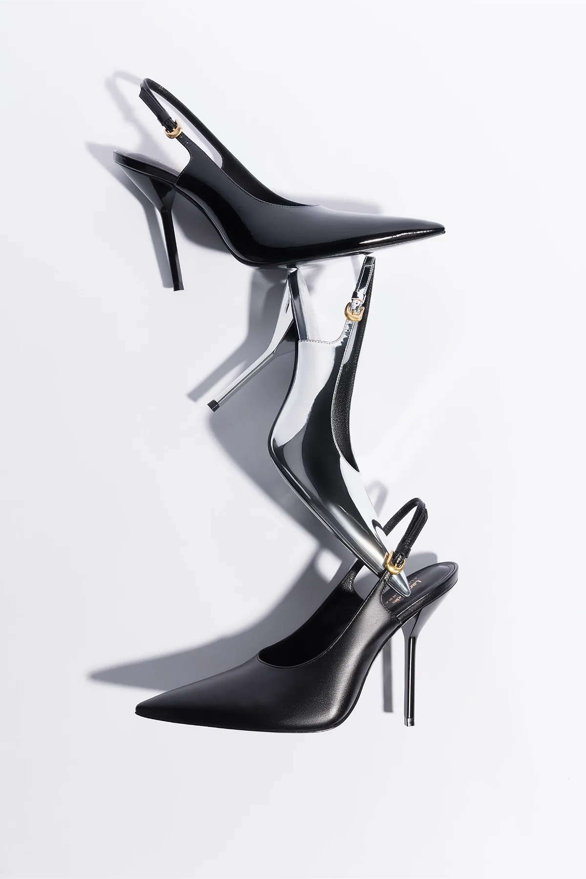 Larroud x Altuzarra Pump In Black Patent Leather