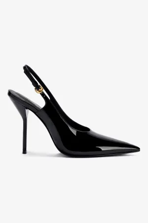Larroud x Altuzarra Pump In Black Patent Leather