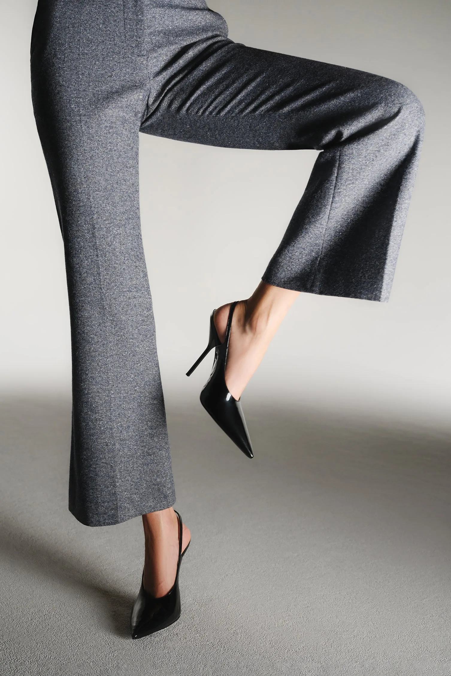 Larroud x Altuzarra Pump In Black Patent Leather