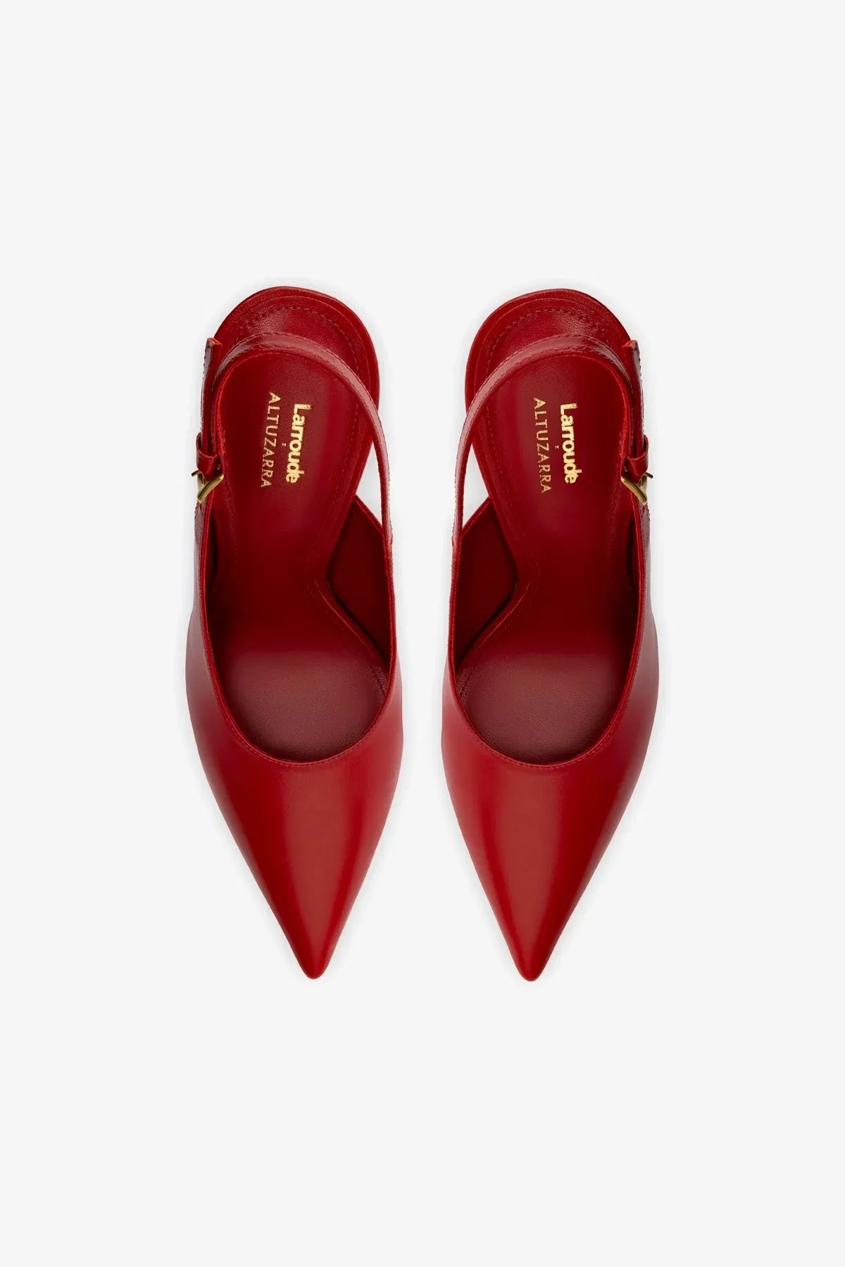 Larroud x Altuzarra Pump In Blood Red Leather