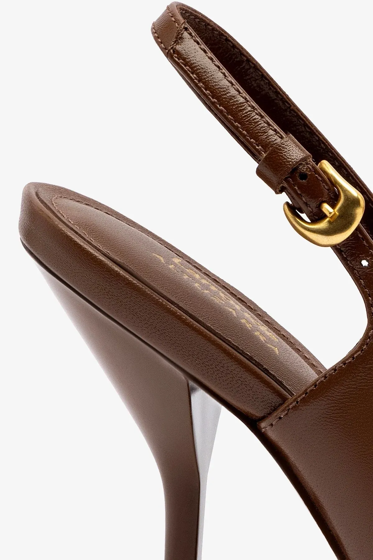 Larroud x Altuzarra Pump In Burnt Umber Leather