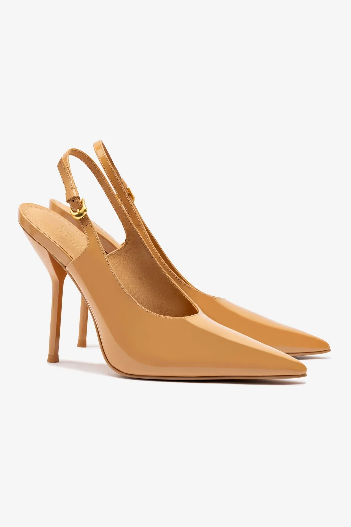 Larroud x Altuzarra Pump In Tan Patent Leather