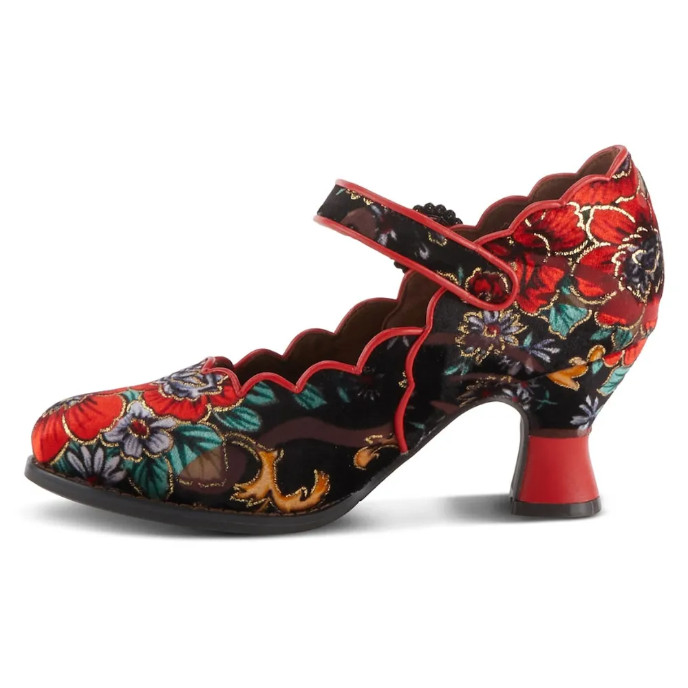 L'artiste By Spring Step Adodora Red Multi Pump (Women's)