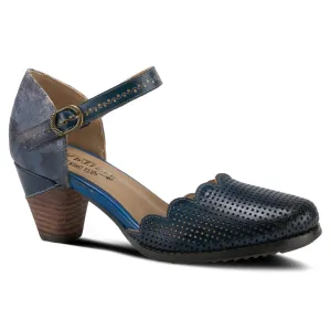 L'Artiste By Spring Step Parchelle Navy Multi Leather Heel (Women's)