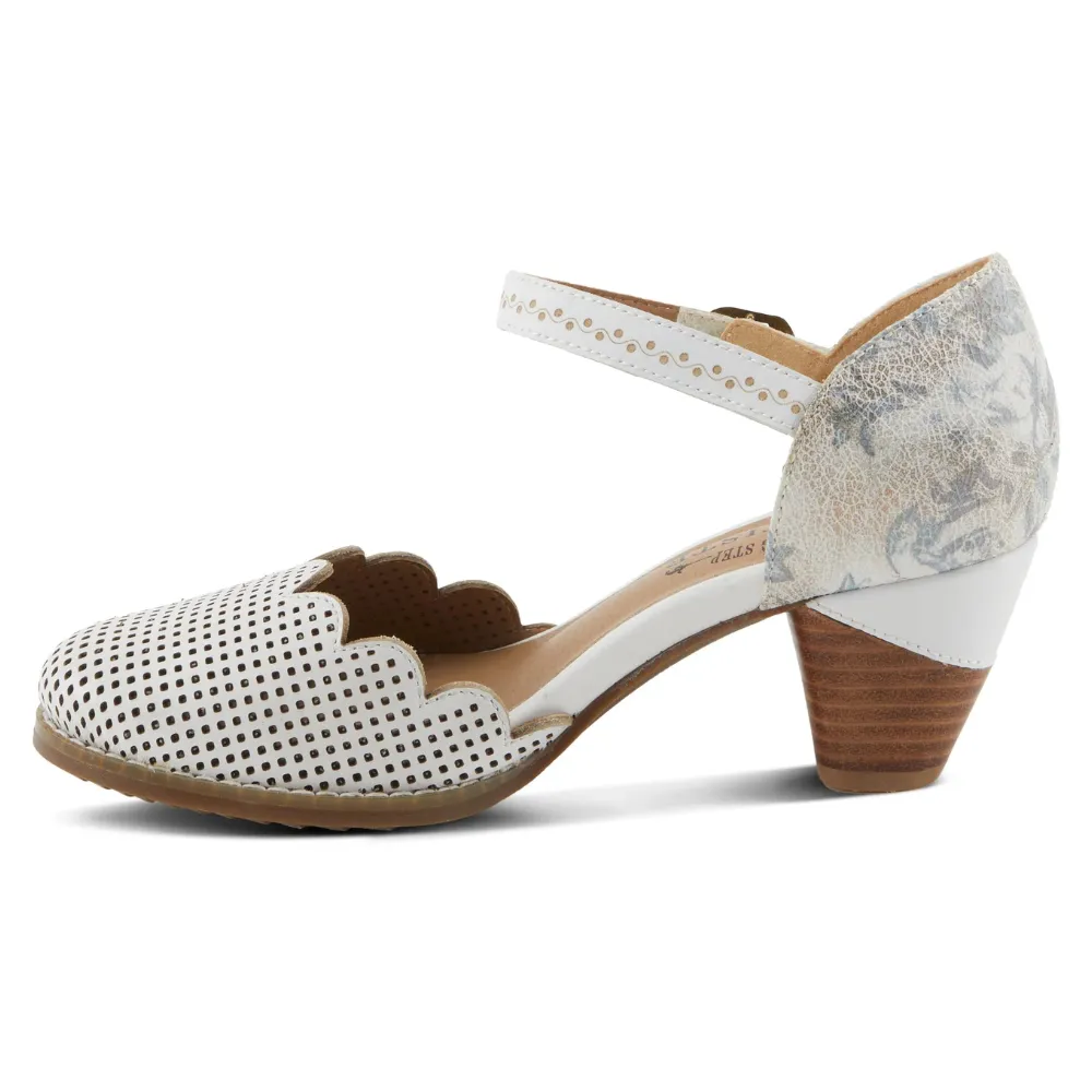 L'Artiste By Spring Step Parchelle White Multi Leather Heel (Women's)