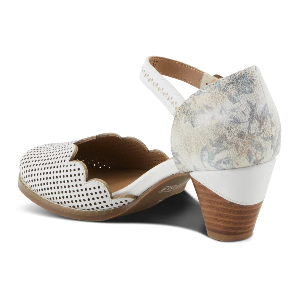 L'Artiste By Spring Step Parchelle White Multi Leather Heel (Women's)