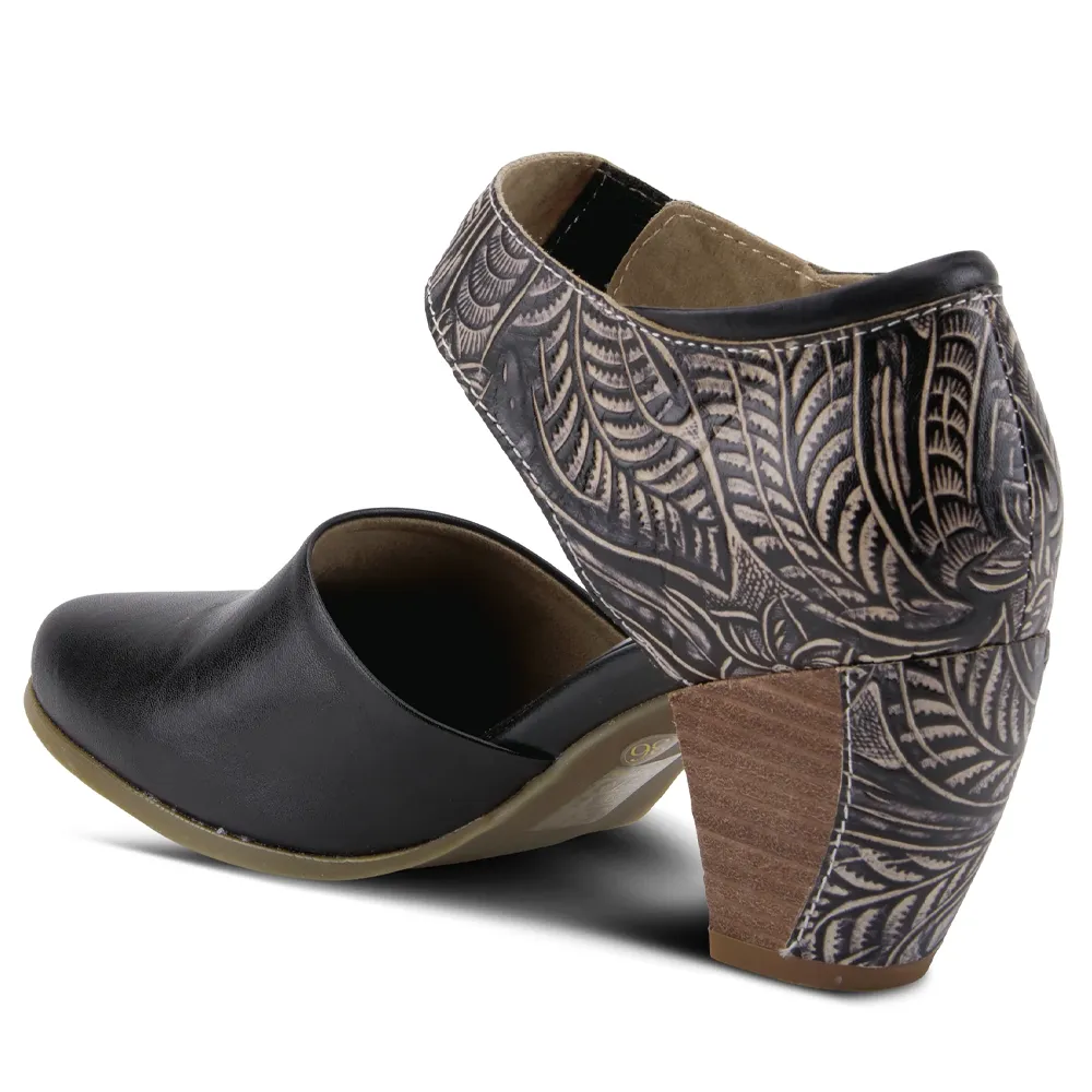 L'Artiste By Spring Step Toolie Black Leather (Women's)