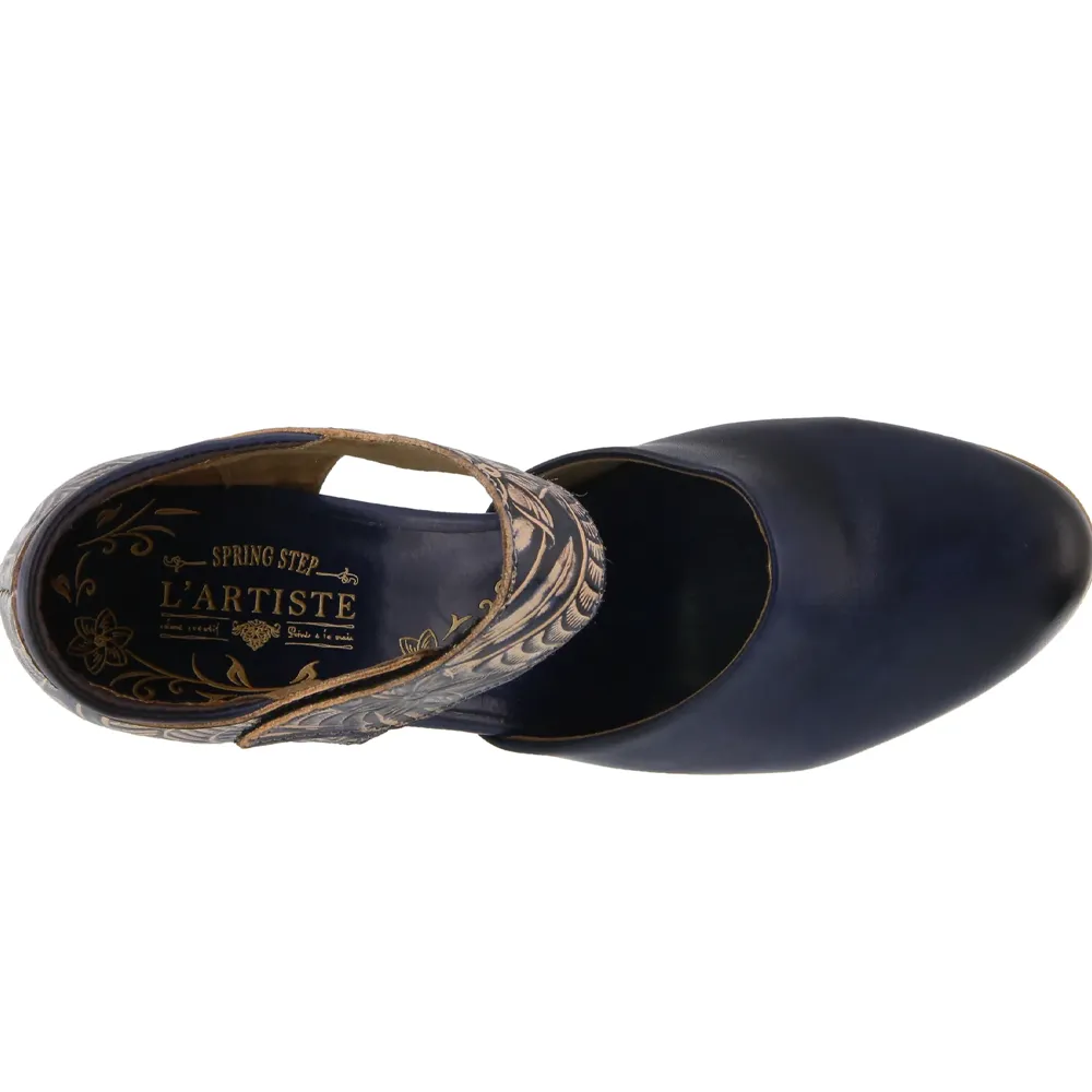 L'Artiste By Spring Step Toolie Blue Leather (Women's)