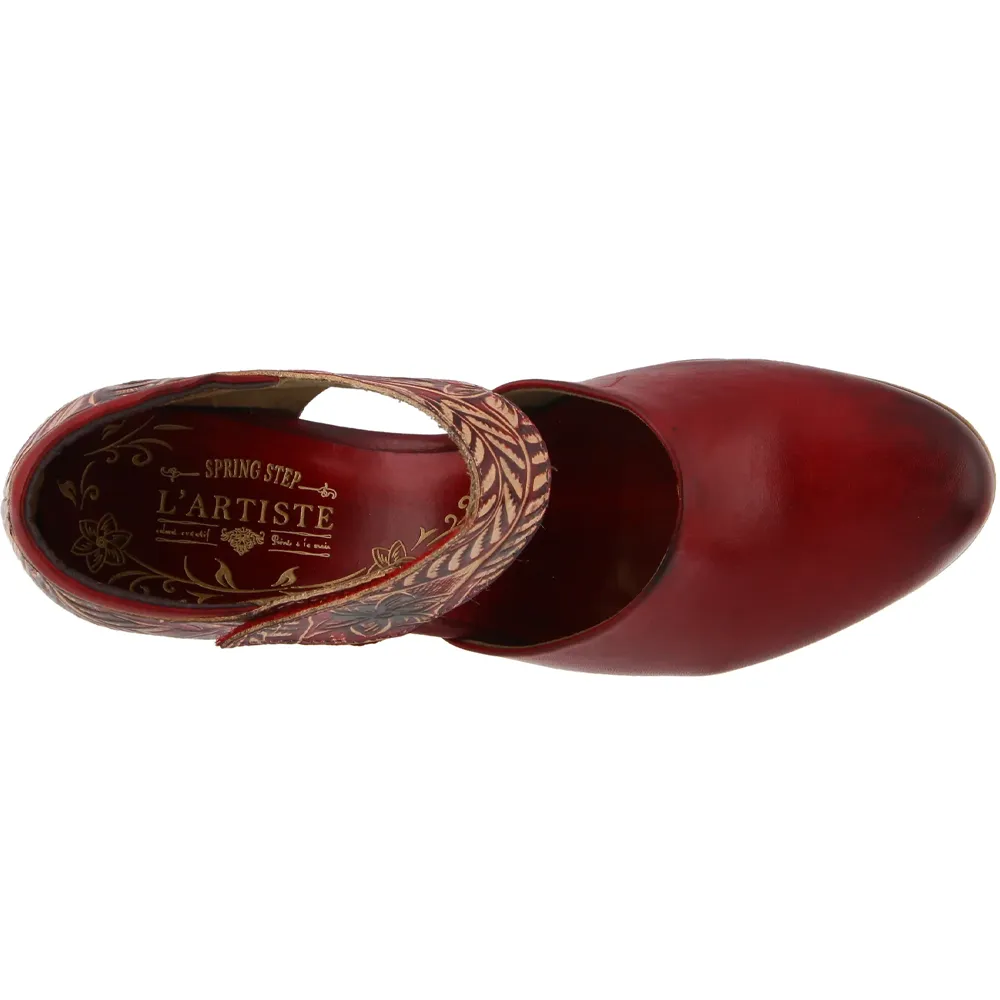 L'Artiste By Spring Step Toolie Red Leather (Women's)