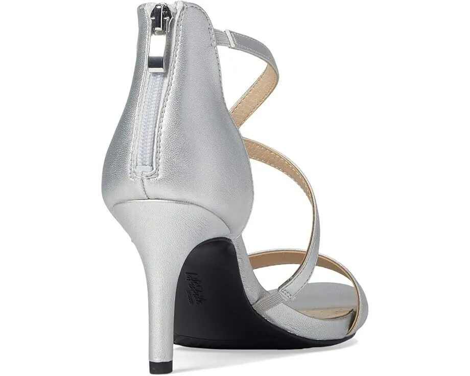 LifeStride Masquerade I2937S1-020 Sandals Women's 10 Silver Stiletto Heels ZPO25 (Silver,10)