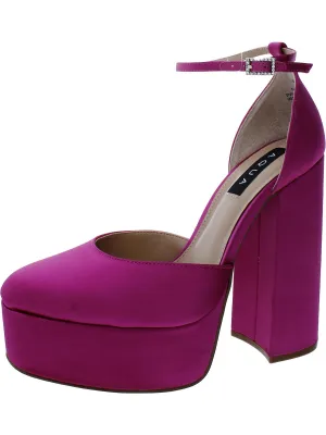 LISA Womens Pumps Ankle Strap Platform Heels