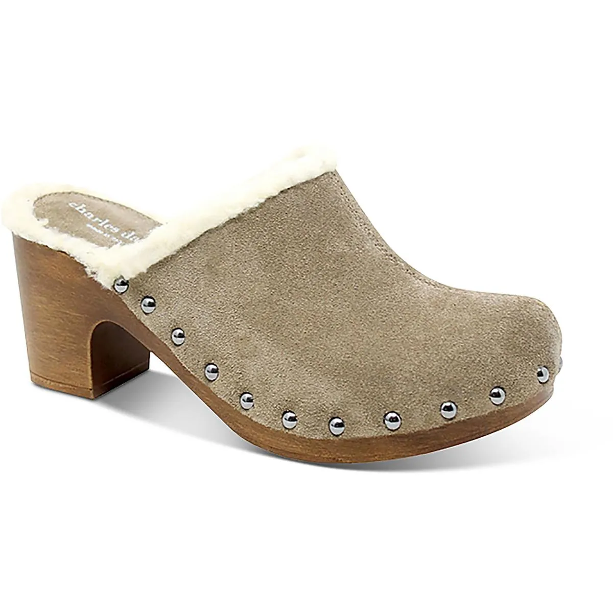 LIVID Womens Pointed Toe Block Heel Mules