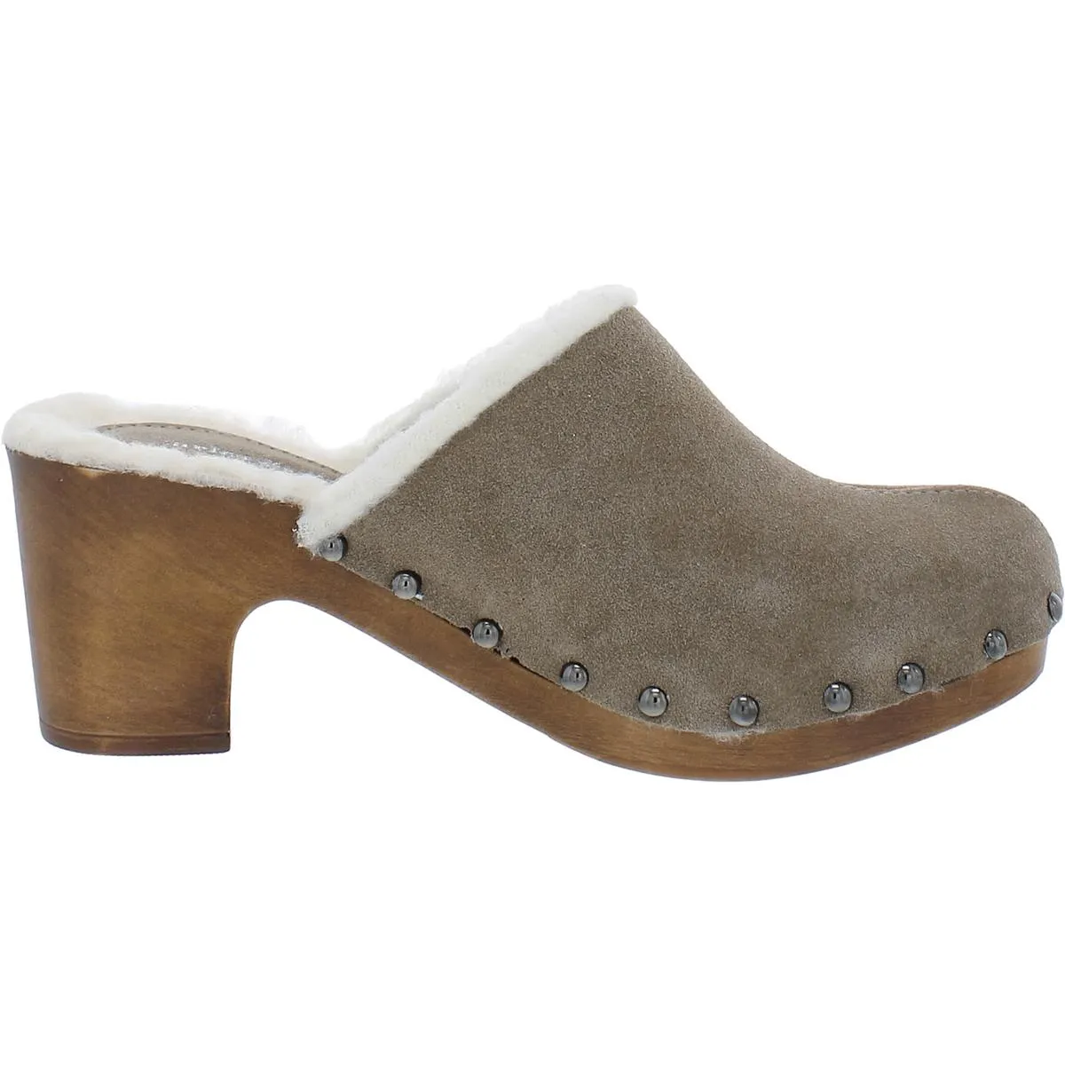 LIVID Womens Pointed Toe Block Heel Mules