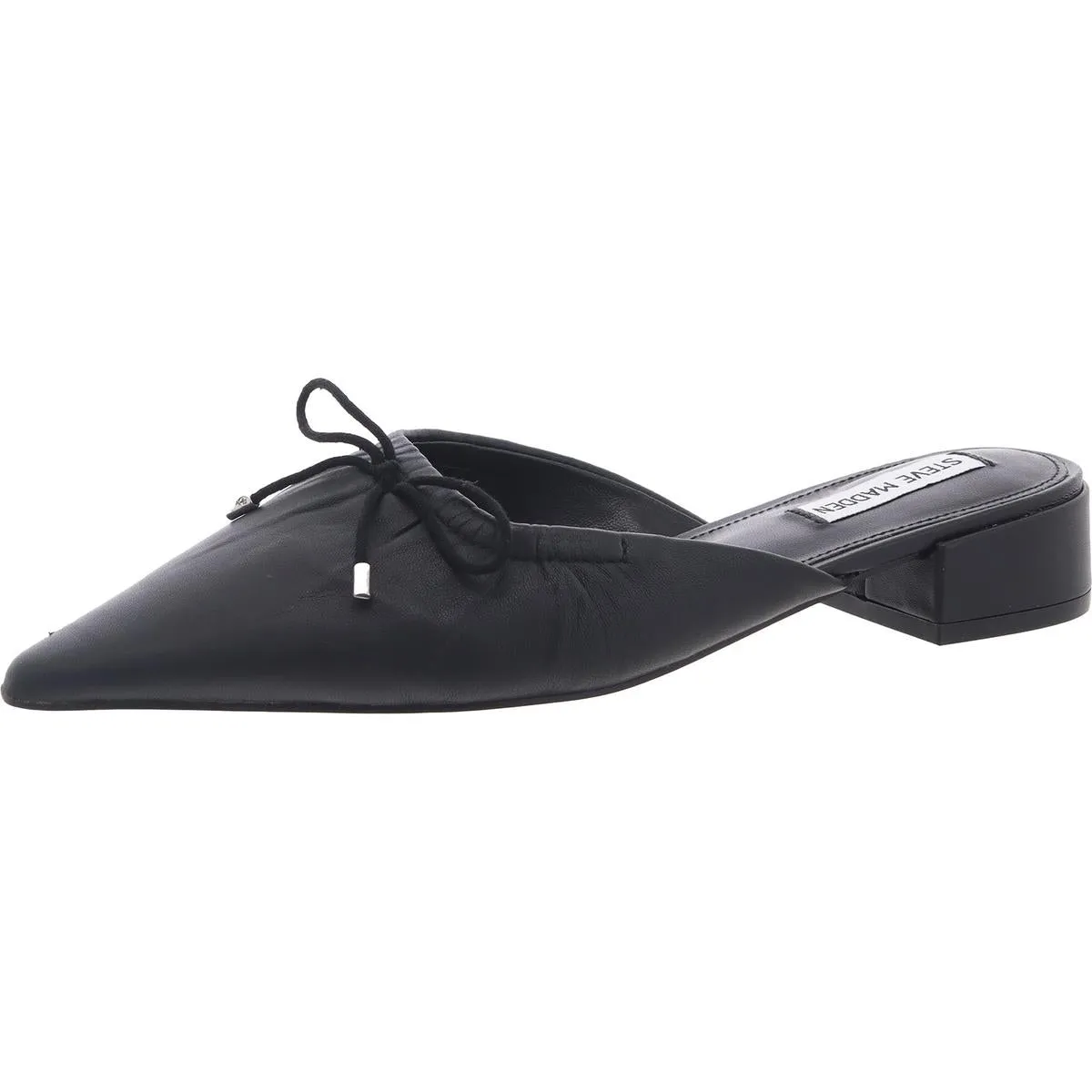 Lorrin Womens Block Heel Leather Mules