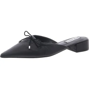 Lorrin Womens Block Heel Leather Mules