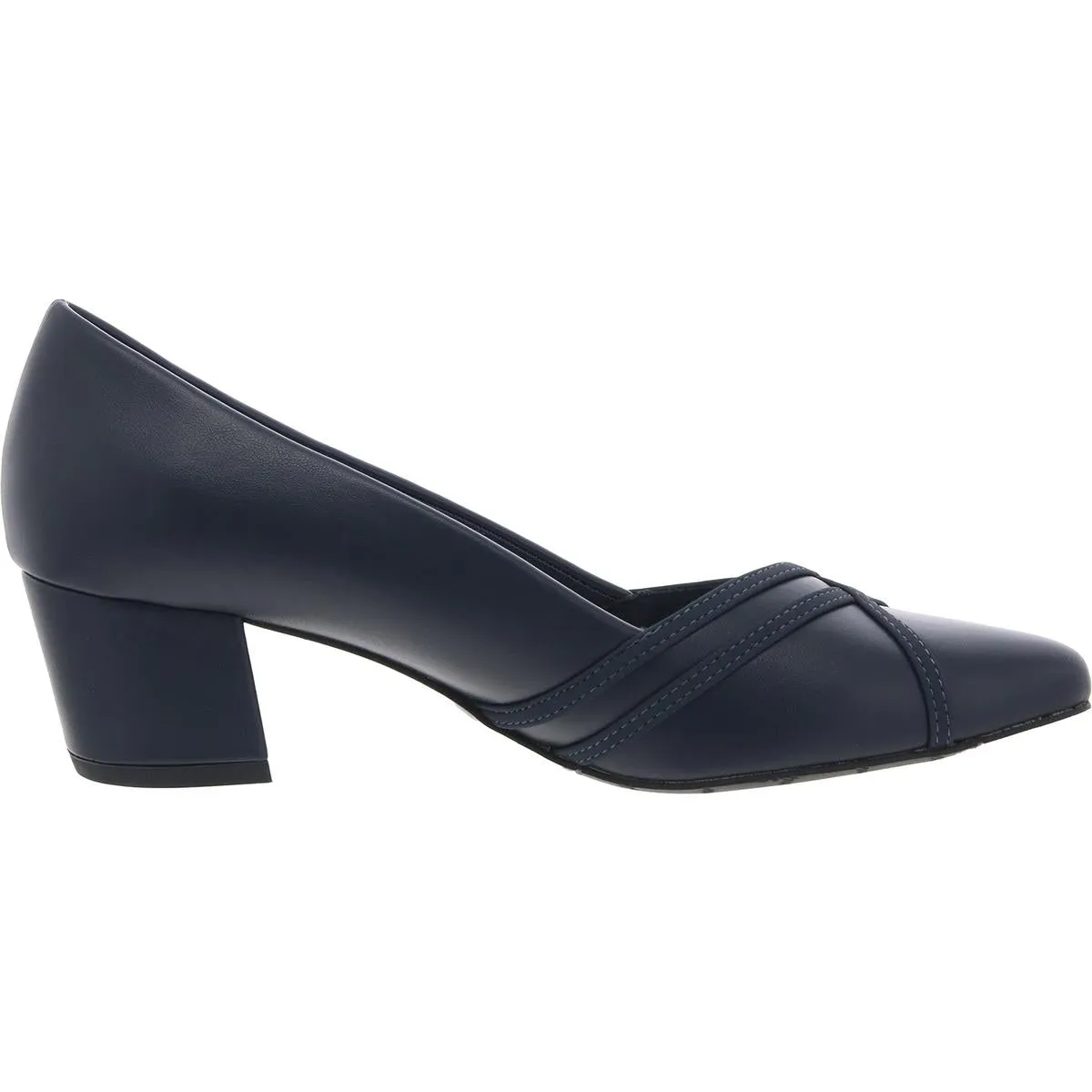 Lotus Womens Block Heel Faux Leather Pumps