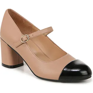 Lovable Womens Metallic Faux Leather Mary Jane Heels