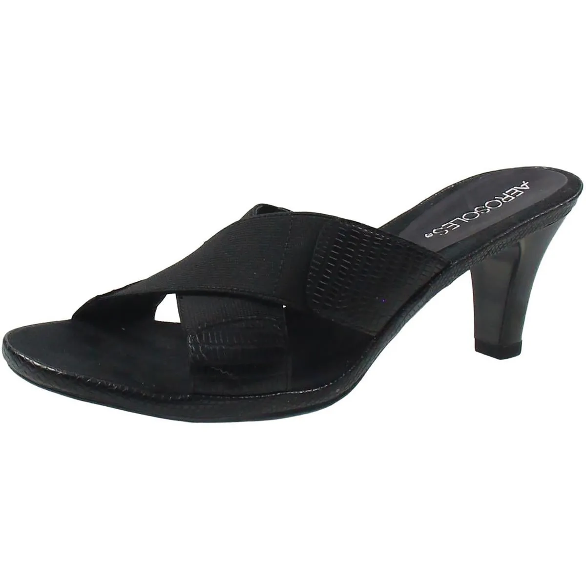 LovePowem Womens Solid Manmade Slide