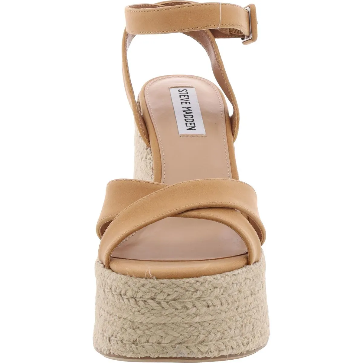 Lulah Womens Leather Espadrille Ankle Strap