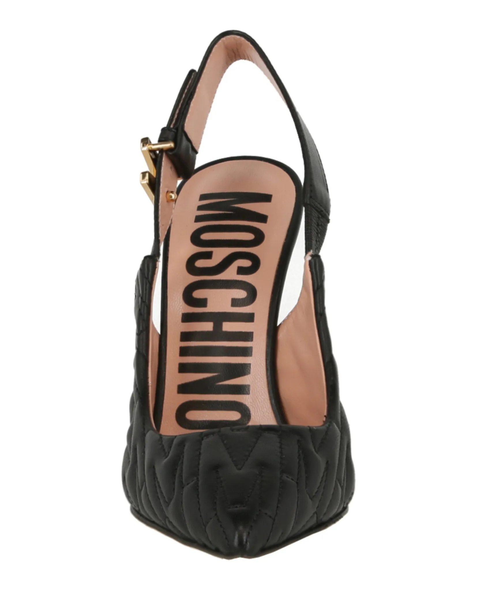 M-Quilted Slingback Pumps