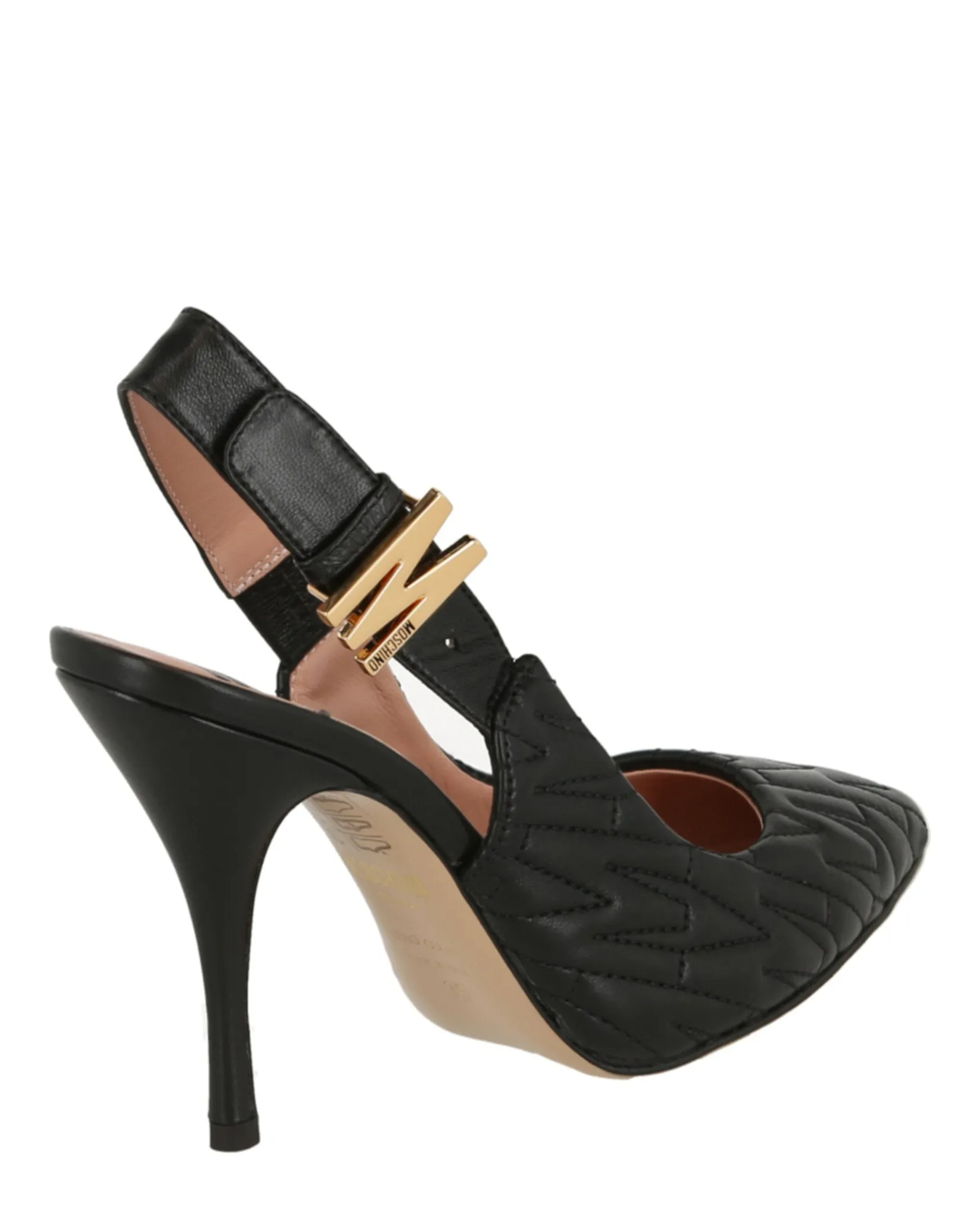 M-Quilted Slingback Pumps