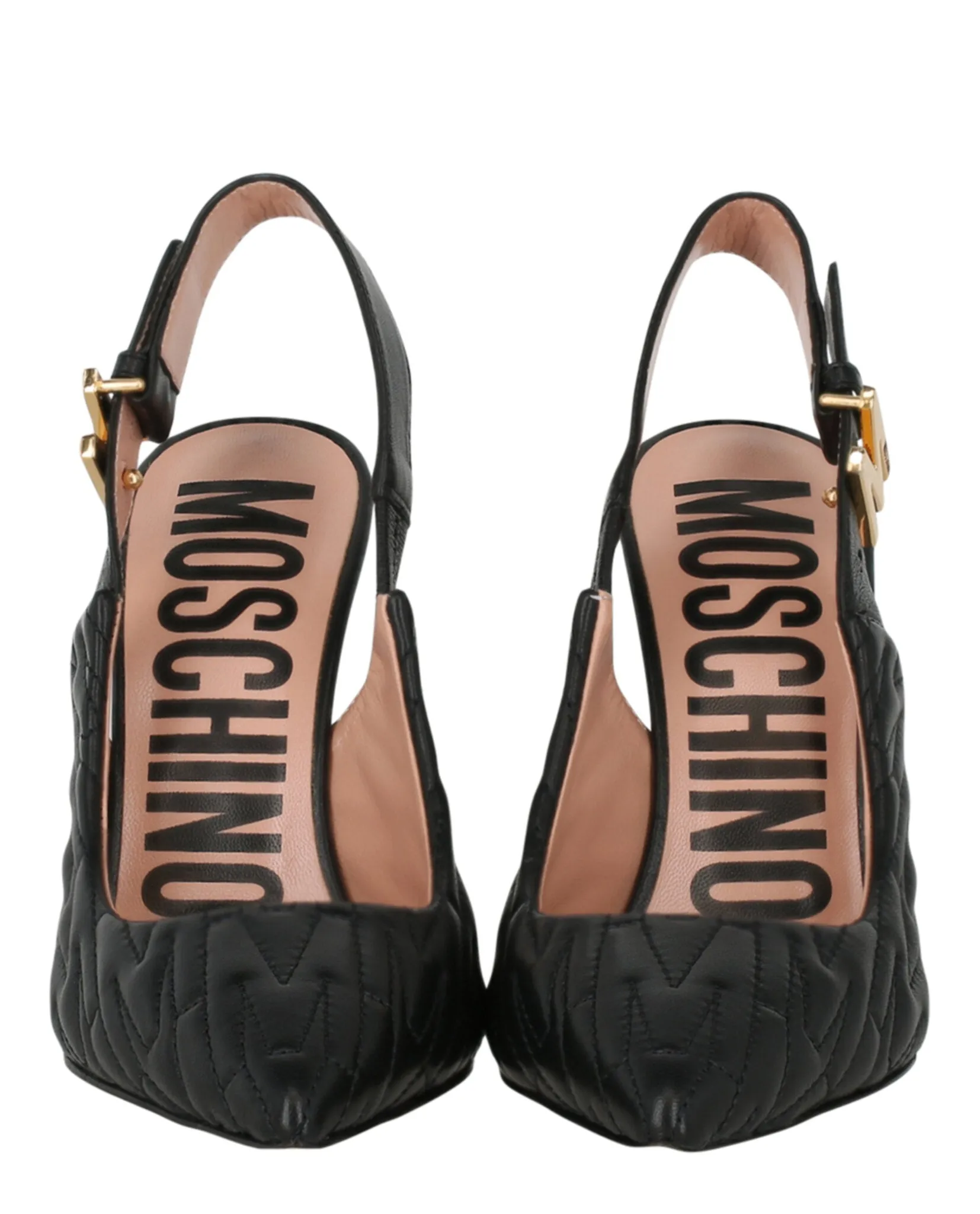 M-Quilted Slingback Pumps