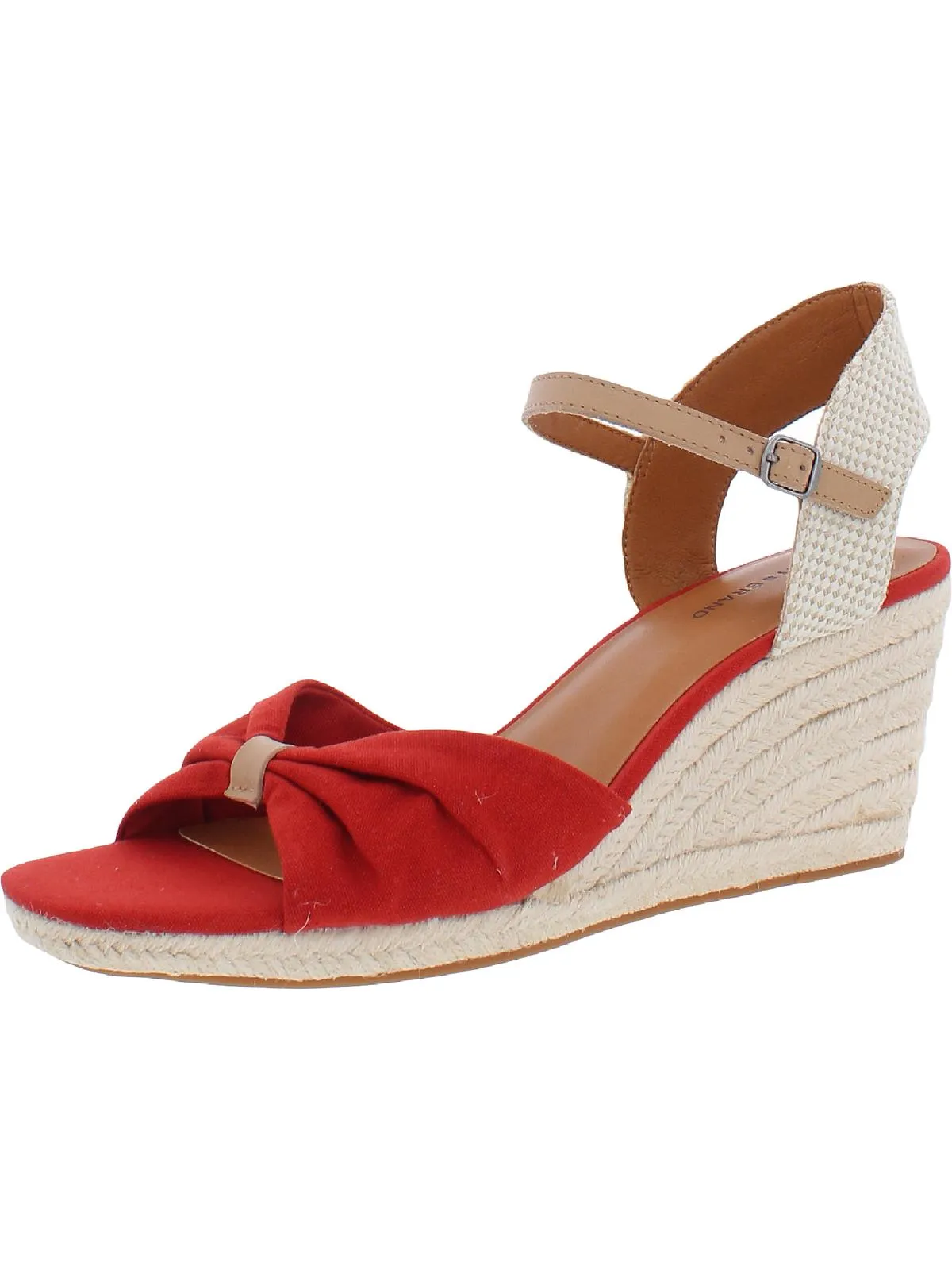 Macrimay Womens Mixed Media Wedge Heels