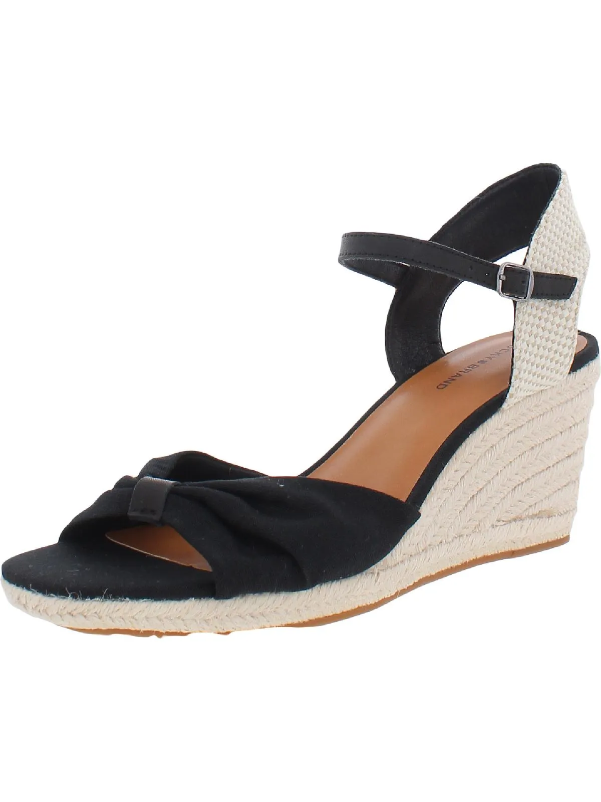 Macrimay Womens Mixed Media Wedge Heels