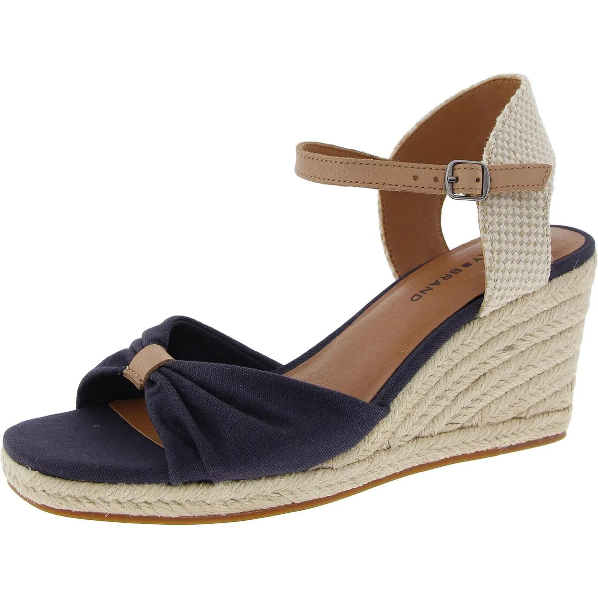 Macrimay Womens Mixed Media Wedge Heels