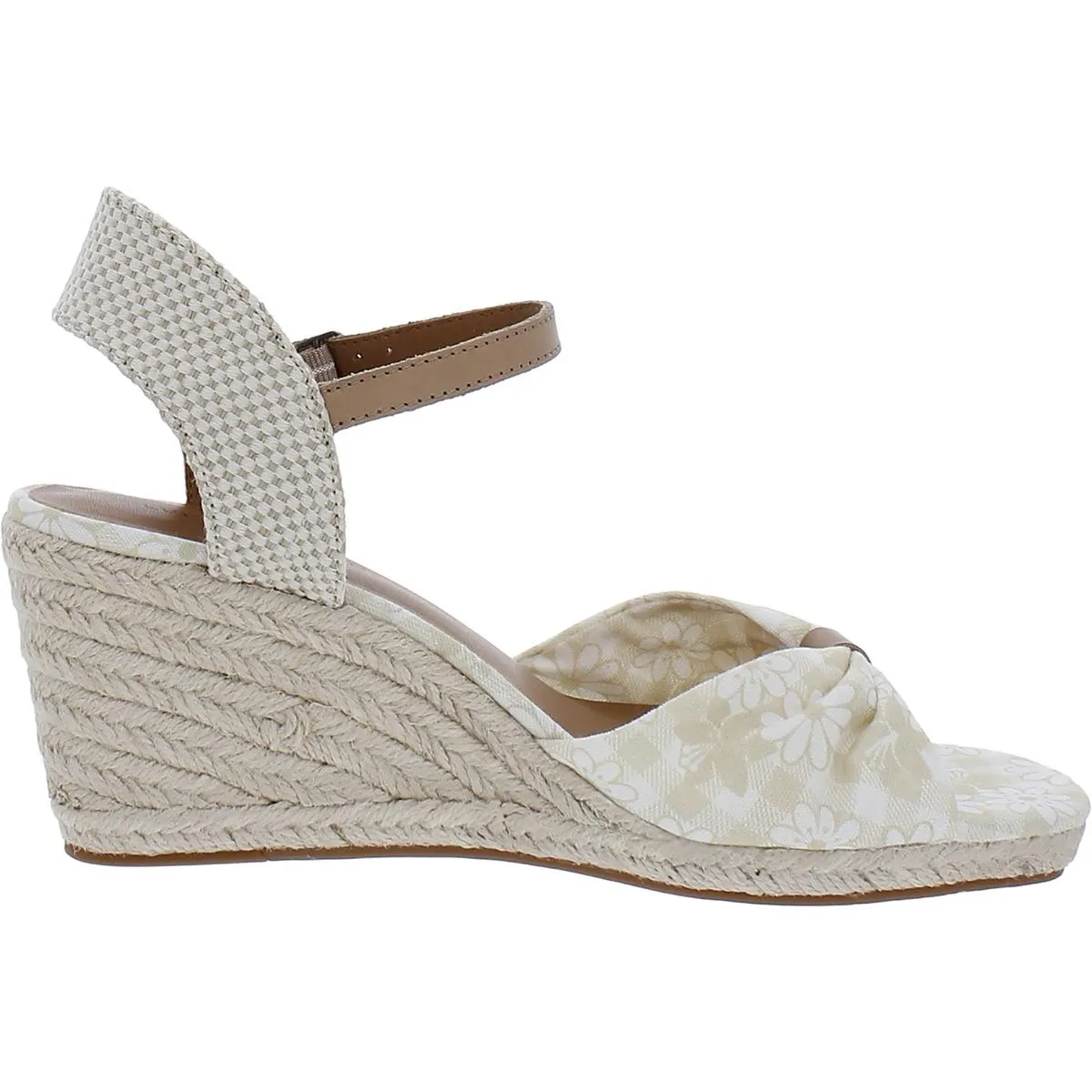 Macrimay Womens Mixed Media Wedge Heels