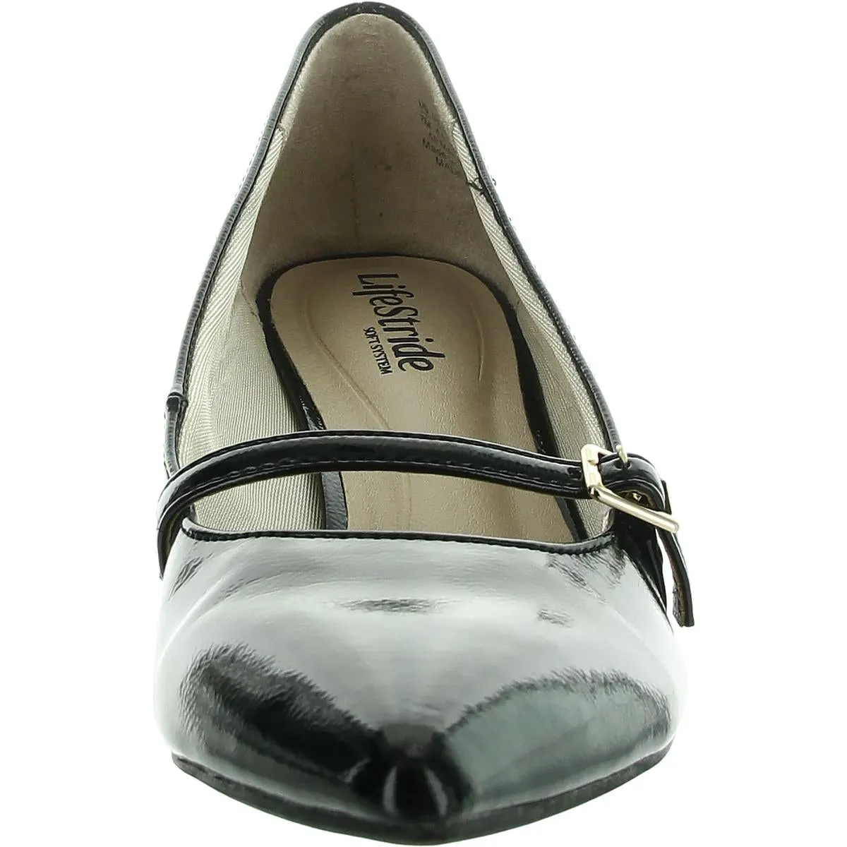 Madelyn Womens Adjustable Patent Mary Jane Heels