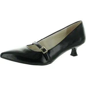 Madelyn Womens Adjustable Patent Mary Jane Heels