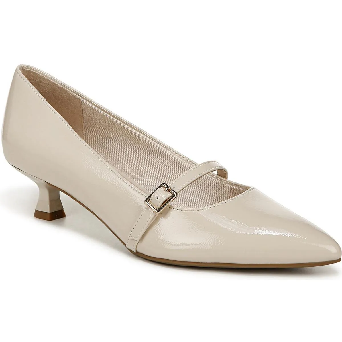 Madelyn Womens Adjustable Patent Mary Jane Heels
