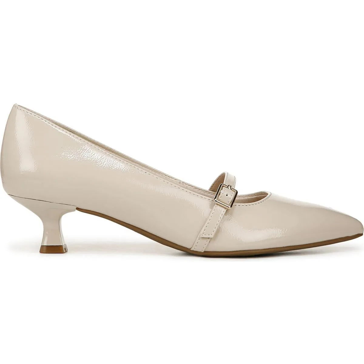 Madelyn Womens Adjustable Patent Mary Jane Heels
