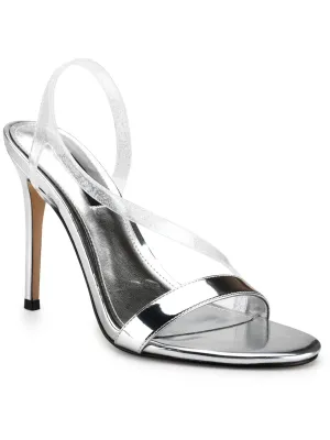 MAGEE3 Womens Open Toe Slingback Pumps
