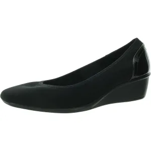 MALANI Womens Patent heel Round toe Wedge Heels