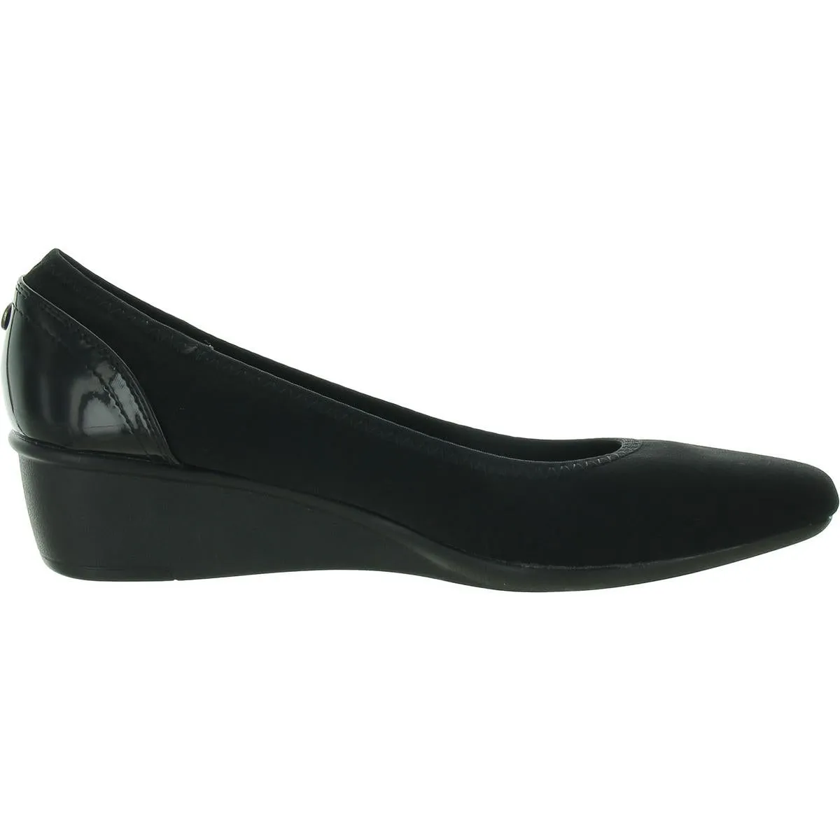MALANI Womens Patent heel Round toe Wedge Heels