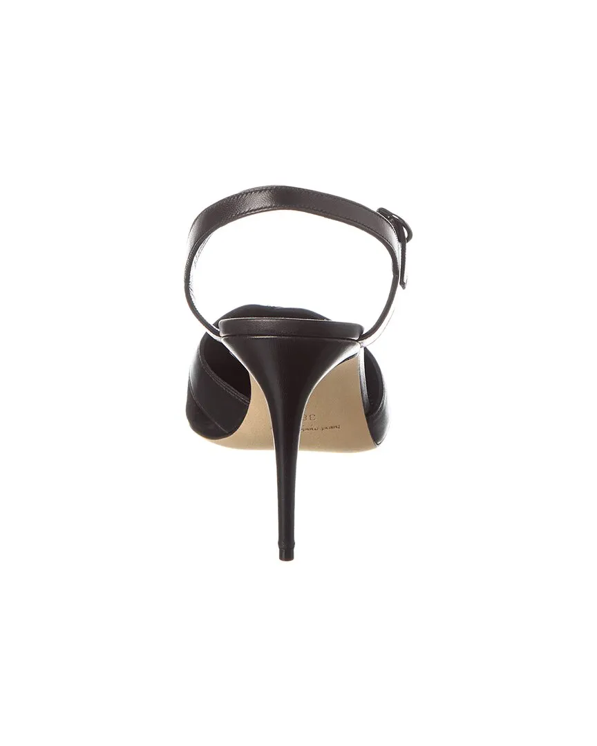 Manolo Blahnik Aristida 90 Suede & Leather Pump