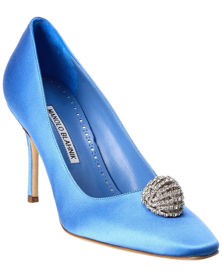 Manolo Blahnik Elbolita 90 Satin Pump