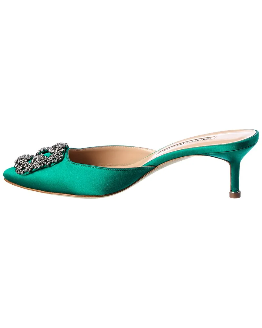 Manolo Blahnik Hangisimu 50 Satin Pump