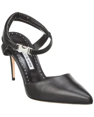 Manolo Blahnik Noumaknu 90 Leather Pump