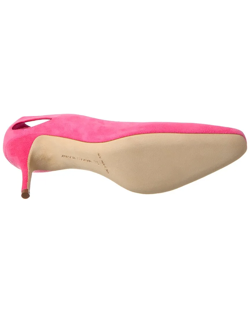 Manolo Blahnik Toplaca 70 Suede Pump