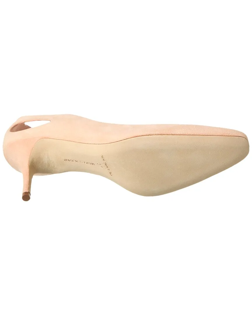 Manolo Blahnik Toplaca 70 Suede Pump